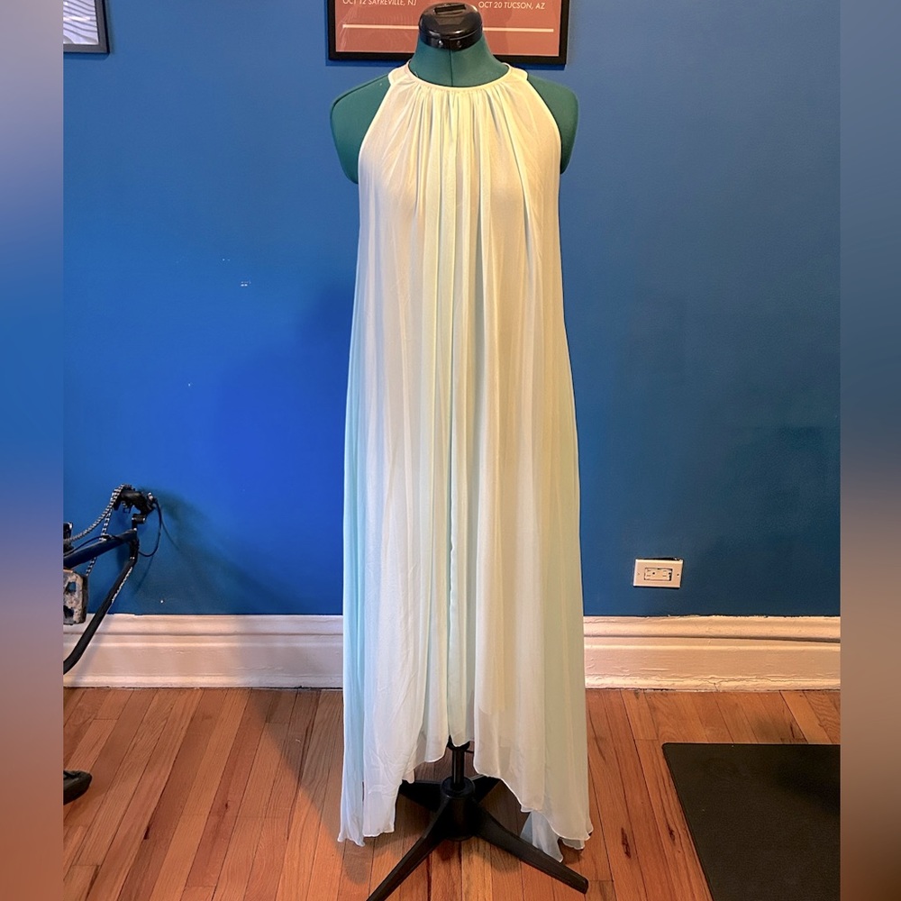 COPY - WeAreHAH, we are Hah Maxi Sheer Dress, Grecian Style Tie Back Dress